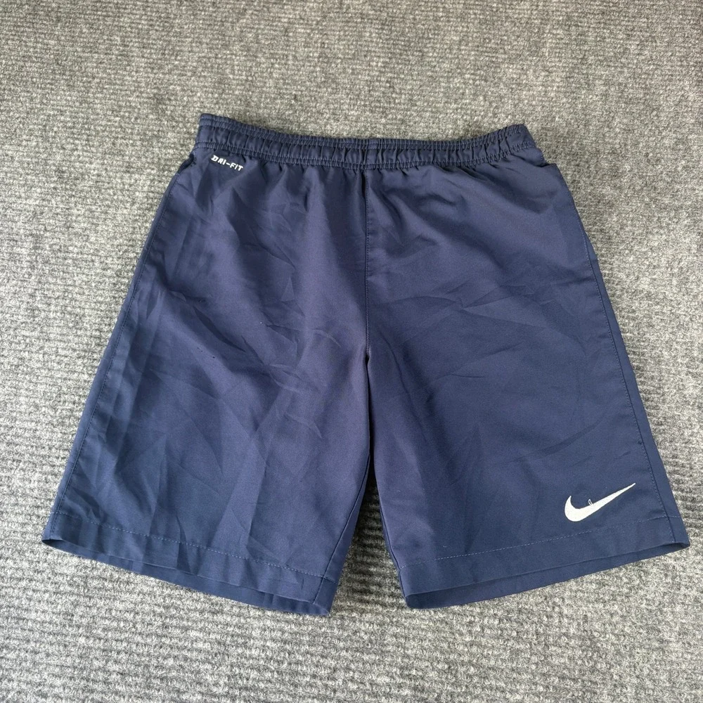 Nike Mens Dri-FIT Training Shorts Navy Blue Size Large Athletic Gym 4514
